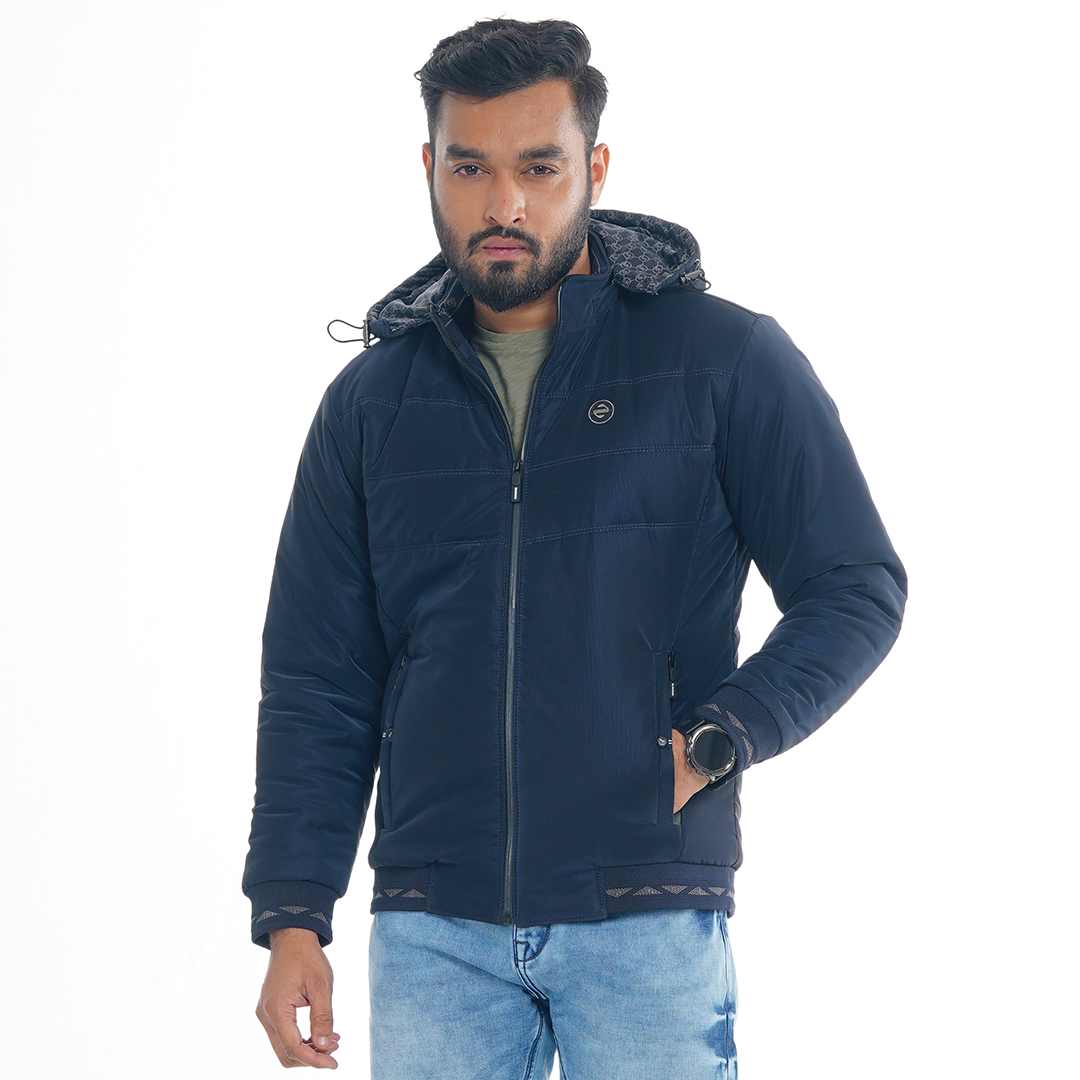 MYTH  NAVY  CHINA HOODIE PADDING JACKET FOR MEN
